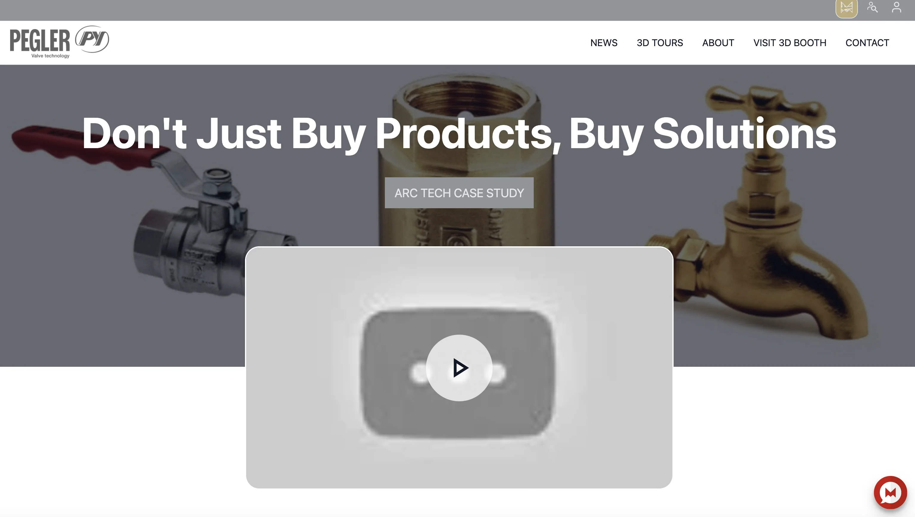 Pegler website screenshot